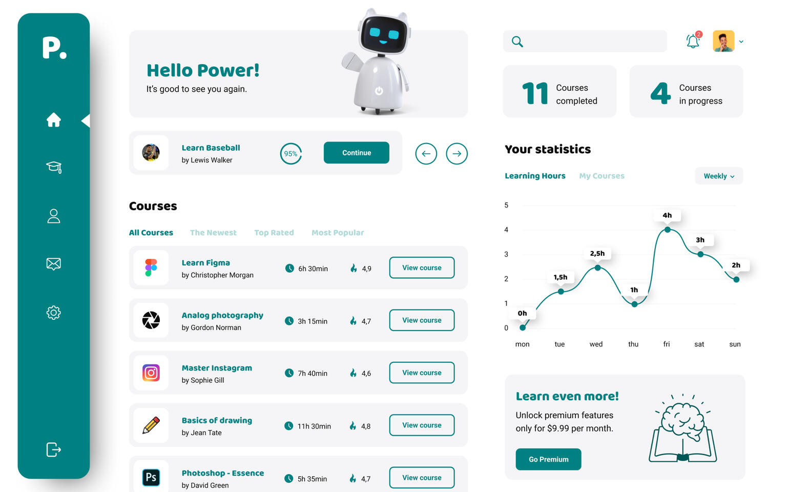 Learning-DASHBOARD